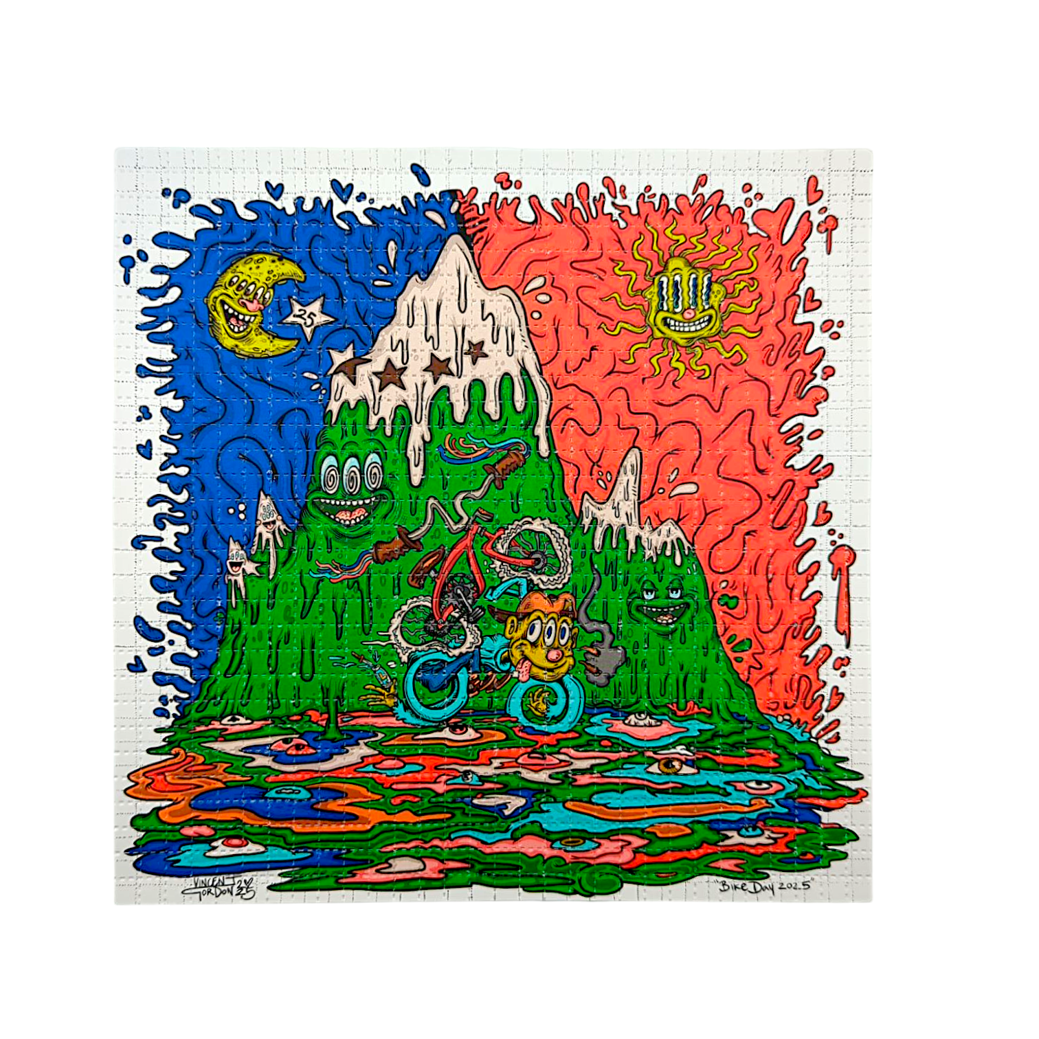 Vincent Gordon “Bike Day 2025” Blotter Print - Arte House