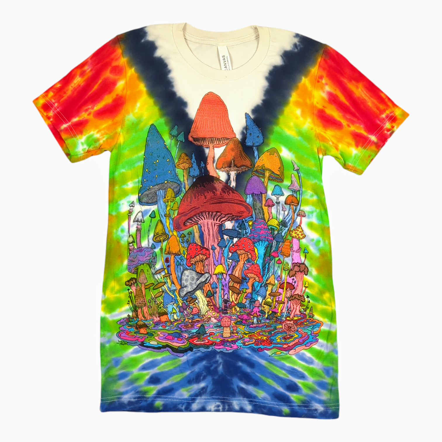 Vincent Gordon "Melty Mushrooms" Tie-Dye T Shirt - Arte House