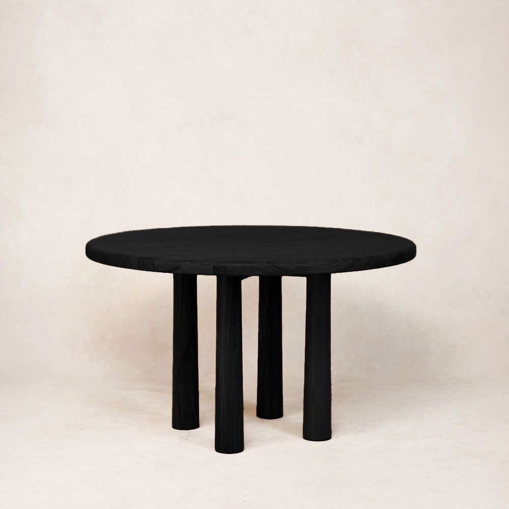 Round Topa Topa Dining Table - Black - Arte House